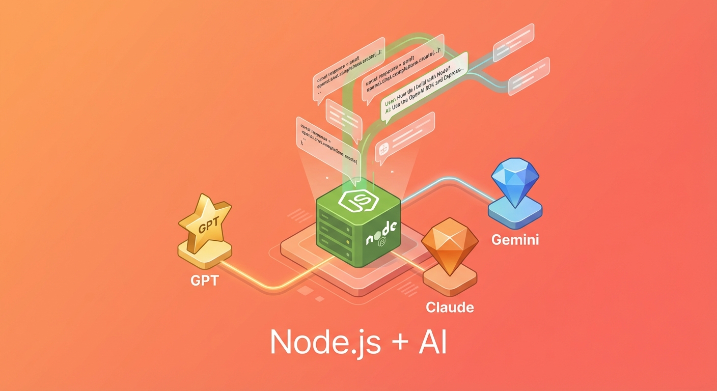 Node.js 开发 AI 聊天机器人完全指南:流式对话 + 多模型切换(2026)